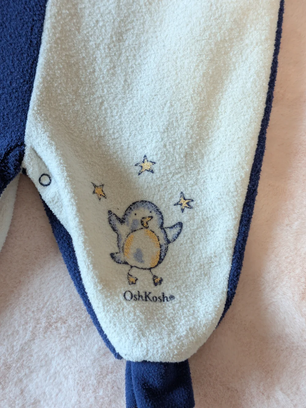 vintage 1990s Baby OshKosh B'gosh colorblock fleece romper 6-9M
